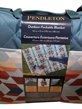 Pendleton ($140) Outdoor Packable Blanket Southwestern Geometric Throw 60x72
